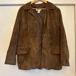 Casual Corner Brown Suede Jacket